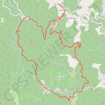 Les-cretes-de-tanneron fait en reco GPS track, route, trail