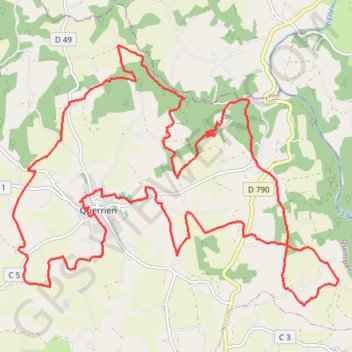 Cornouaille - Querrien GPS track, route, trail
