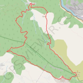 Mont Vial depuis Mallausene GPS track, route, trail