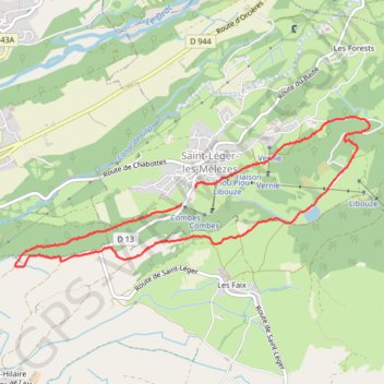 Circuit du plateau de Libouse GPS track, route, trail