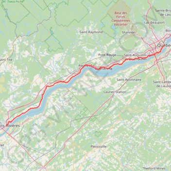 Trois-Rivières - Québec GPS track, route, trail