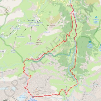 L'Echelle des Sarradets GPS track, route, trail