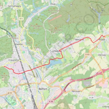 Roppe Cravanche GPS track, route, trail