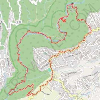 Bras de la Plaine (Réunion) GPS track, route, trail