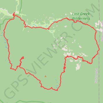 Bison Mountain Loop GPS track, route, trail