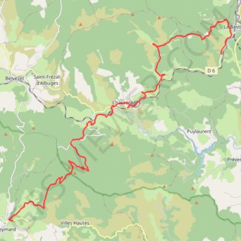 GR 70 : La Bastide-Puylaurent - Le Bleymard GPS track, route, trail