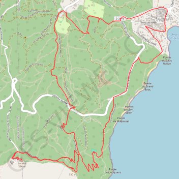 Cap Sicié GPS track, route, trail