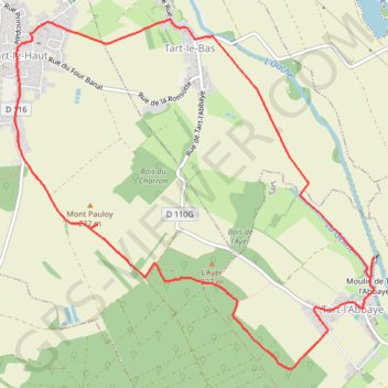 Les Tarts GPS track, route, trail