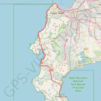 Simon's Town - Cape Town GPS track, route, trail