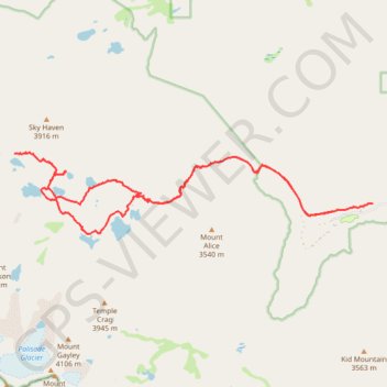 Big Pine Lakes Loop GPS track, route, trail