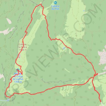 Refuge du Creux de Lachat GPS track, route, trail