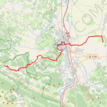 De Ludiès au château de la Hille (Chemin du Piémont Pyrénéen) GPS track, route, trail