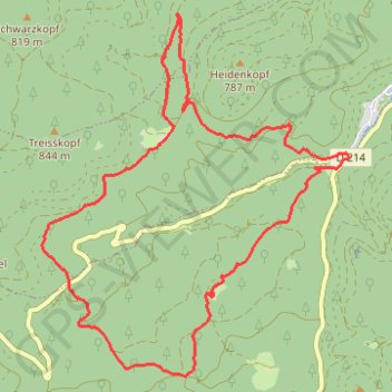 Kagenfels et Verloreneck GPS track, route, trail