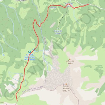 Chalet Arthouze - col de combeau GPS track, route, trail