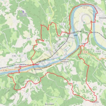 Trail des Bastides GPS track, route, trail