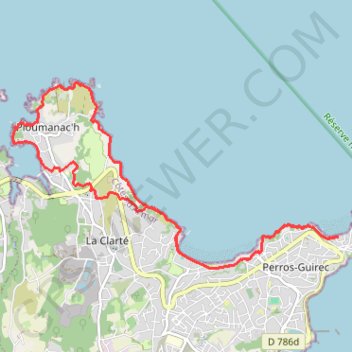 Perros Guirec-16679197 GPS track, route, trail