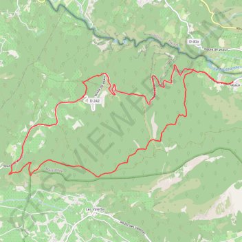 Combes de Veaux - Malaucène GPS track, route, trail