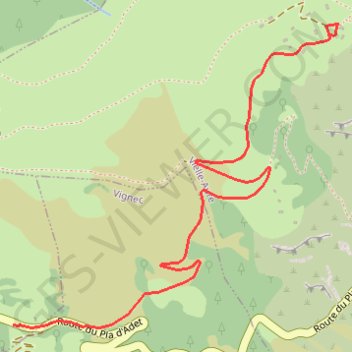 GPX Download: Granges de Grascoueou Circuit à partir de Aulon GPS track, route, trail