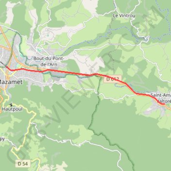Voie Verte Mazamet - Bédarieux - Étape 1 GPS track, route, trail