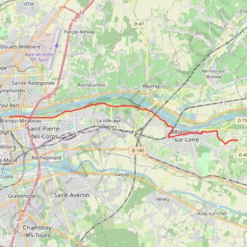 Montlouis-sur-Loire / Tours GPS track, route, trail