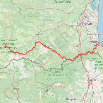 100 Miles GPS track, route, trail