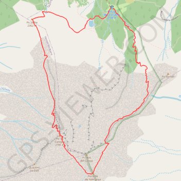 Le Canigou par la cheminée GPS track, route, trail