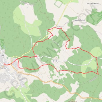 Limogne-Malecargue GPS track, route, trail