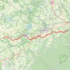 La V52 - Le canal de la Marne au Rhin à vélo de Lagarde à Lutzelbourg GPS track, route, trail