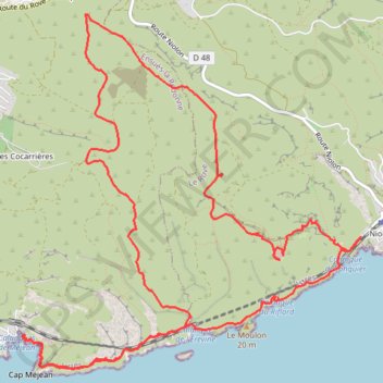 Niolon méjan GPS track, route, trail