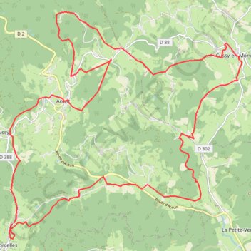 Athez les miens GPS track, route, trail