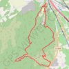 Tracé 31 janv. 2016 Oregon Beauregard GPS track, route, trail