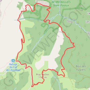 Balade dans le Val d'Arly - Le Praz Vechin GPS track, route, trail