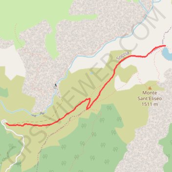 Soccia - Lac de Creno GPS track, route, trail