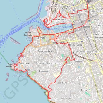 Rando Marseille GPS track, route, trail