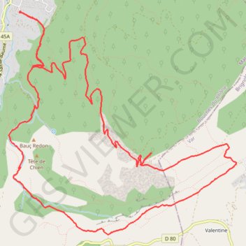 LES ENCANAUX GPS track, route, trail