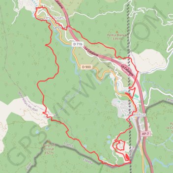 Des Cluses à Panissars GPS track, route, trail