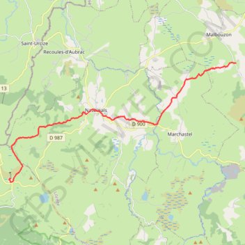 Finieyrols - Aubrac GPS track, route, trail