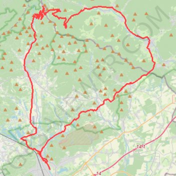 P107 - Ballon d'Alsace depuis Sewen GPS track, route, trail