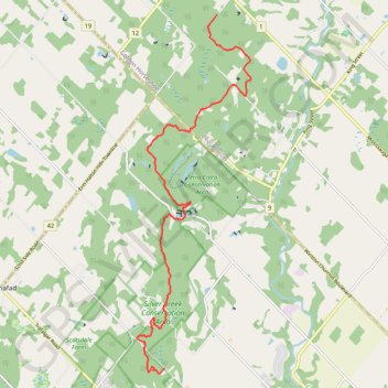 Silver Creek - Terra Cotta GPS track, route, trail