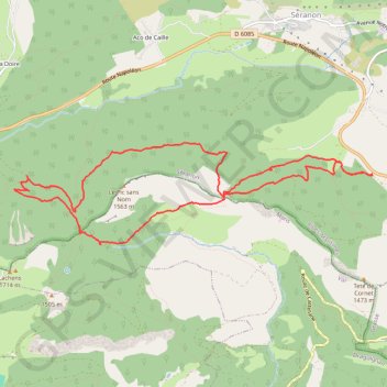 Séranon-Rouaine-La Sappée-La Lubi GPS track, route, trail