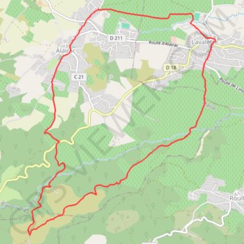 Les perdrix - Alairac GPS track, route, trail