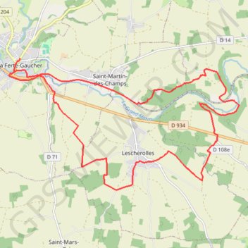 Le circuit des Cormeaux - La Ferté-Gaucher GPS track, route, trail