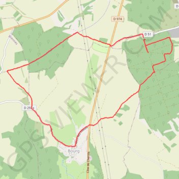 Marche nordique Bourg GPS track, route, trail