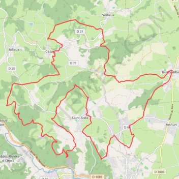 Téléthon - Grand parcours - Bussy-Albieux GPS track, route, trail