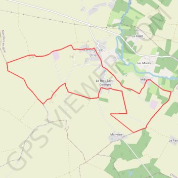 Les Coteaux du Morin et de l'Aubetin - Marolles en Brie GPS track, route, trail