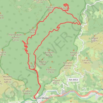 PARC DE BERTIZ GPS track, route, trail