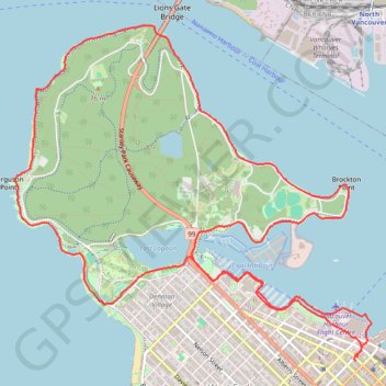 Vancouver - Stanley Park GPS track, route, trail