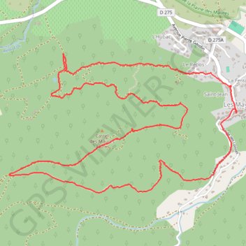 Les Mayons - Domaine de la Fouquette GPS track, route, trail
