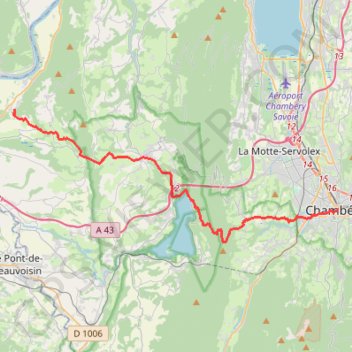 De Chambéry à Champagneux GPS track, route, trail