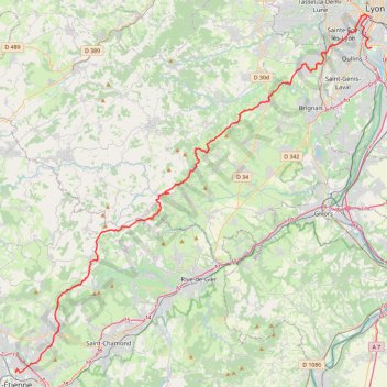 SaintéLyon GPS track, route, trail
